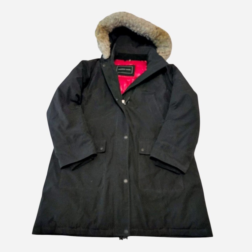 Andrew Marc premium black puffer coat winter parka Heavyweight.